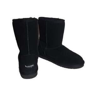 Koolaburra by UGG Koola Short Black Suede Sheepskin Women's Boots Size 7